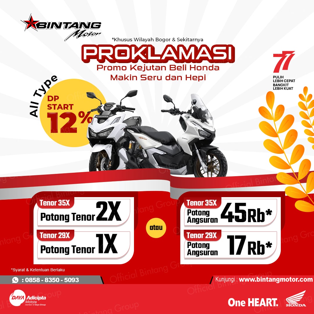 Proklamasi Bintang Motor Bogor Agustus Honda Bintang Motor