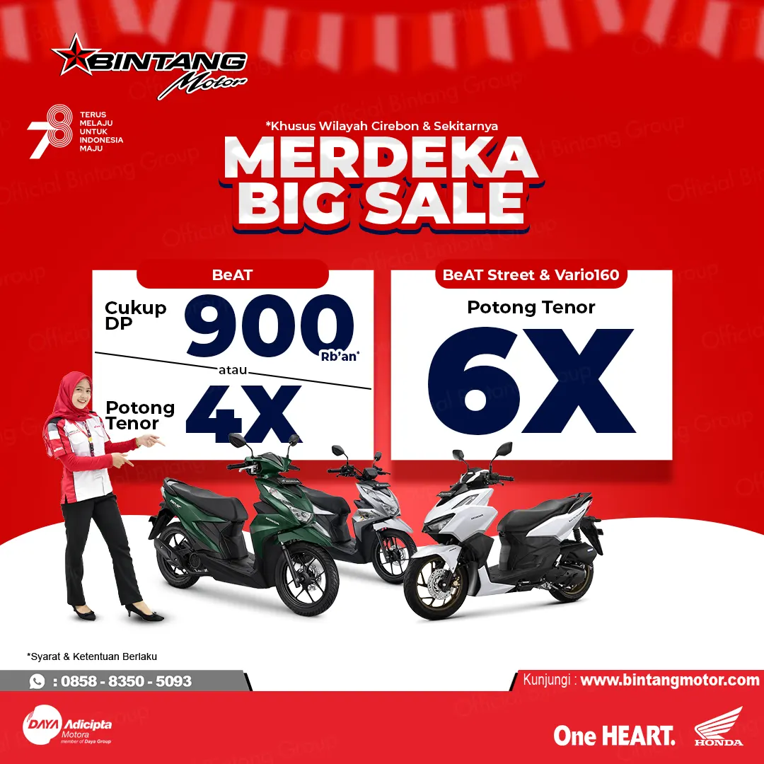 Promo Big Sale Honda Bintang Motor Cirebon Agustus Honda Bintang