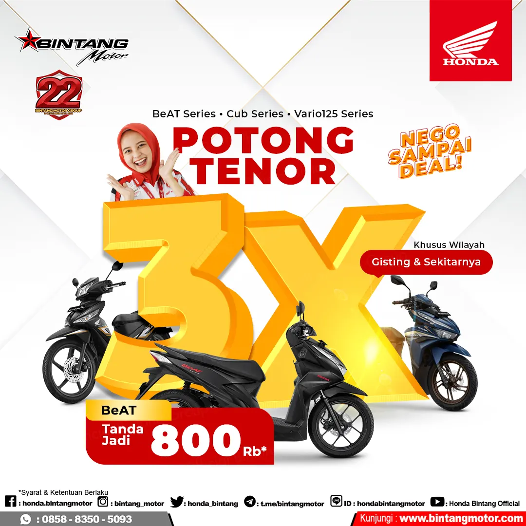 September Melimpah Promonya Bersama Honda Bintang Motor Gisting