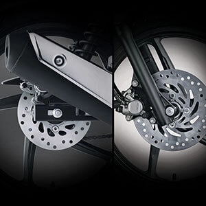 Sporty Front & Rear Disc Brake