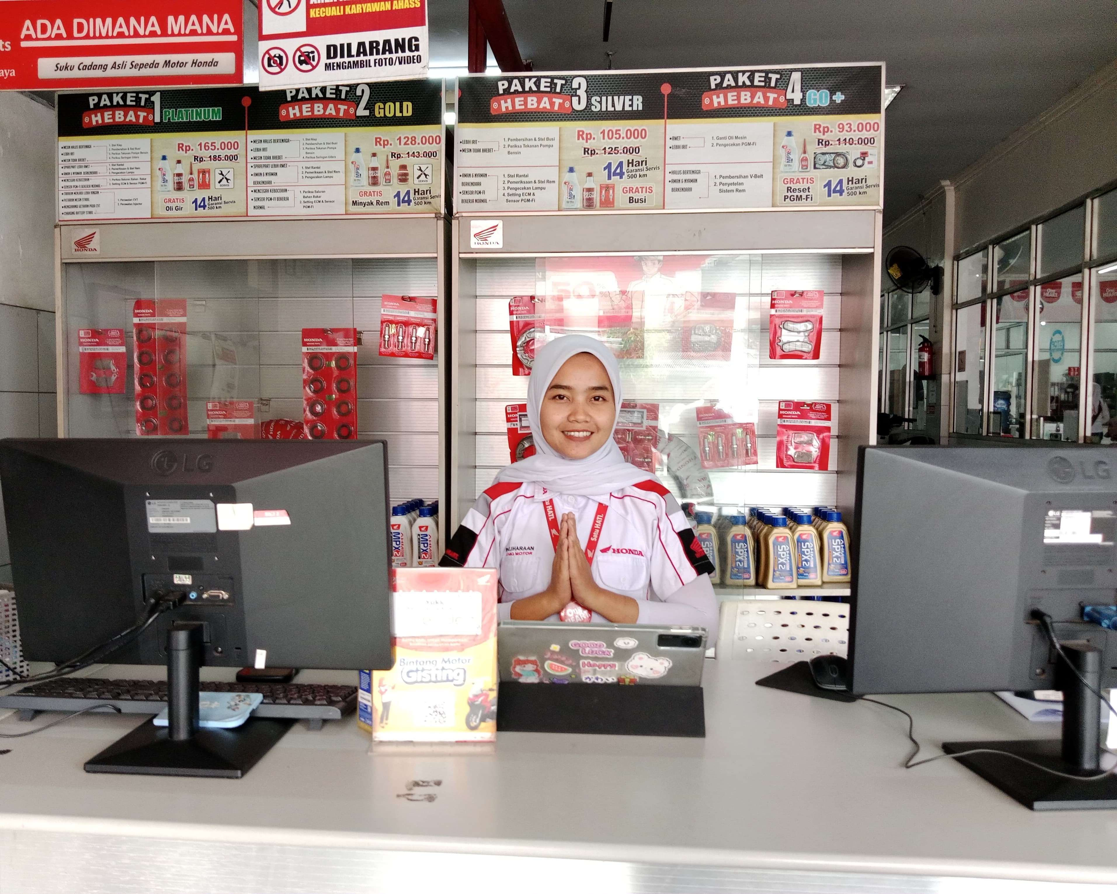 Fasilitas Honda Bintang Motor Gisting 4