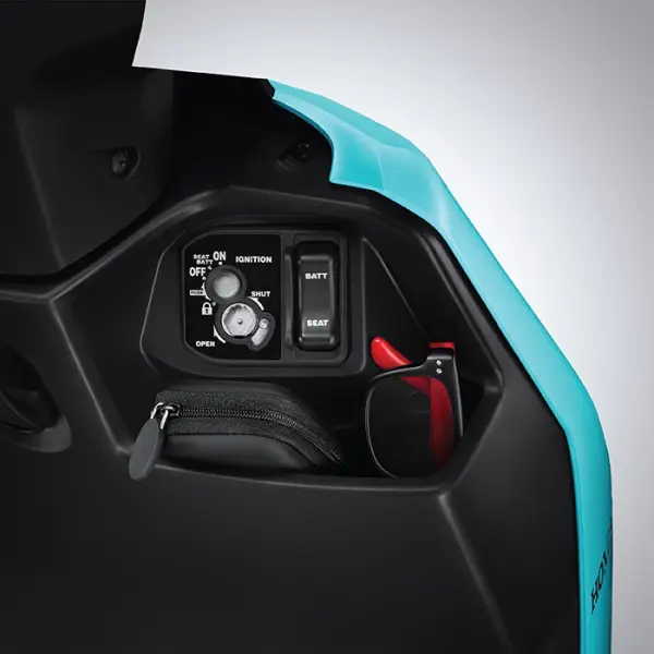 Keunggulan Fitur Secure key shutter with seat opener