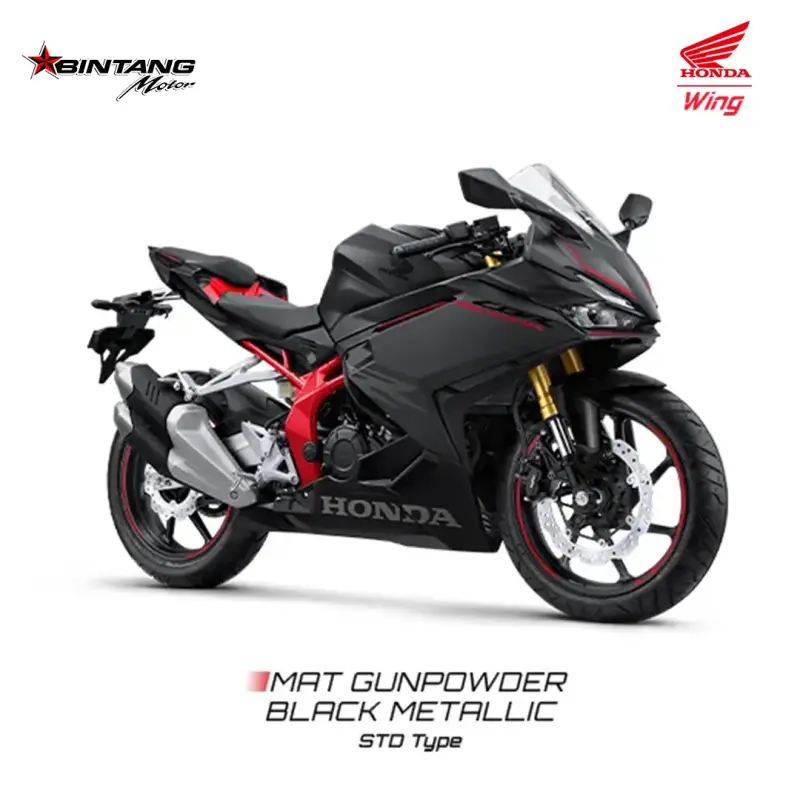 Pilihan Warna Honda CBR 250 SERIES Mat Gunpowder Black Metallic