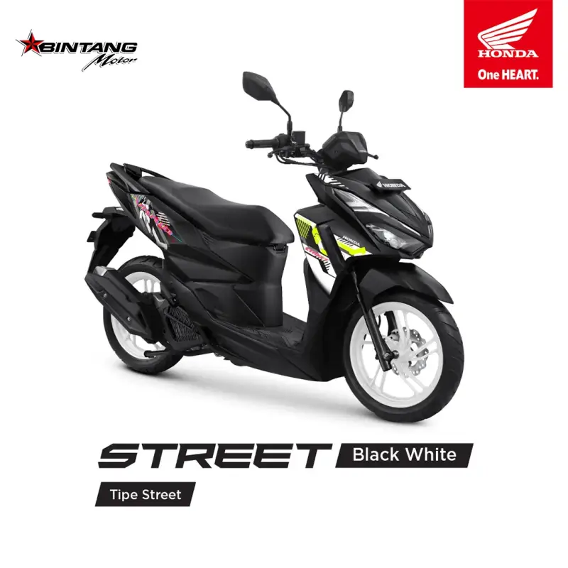 Pilihan Warna Honda VARIO 125 STREET SERIES Street Black White