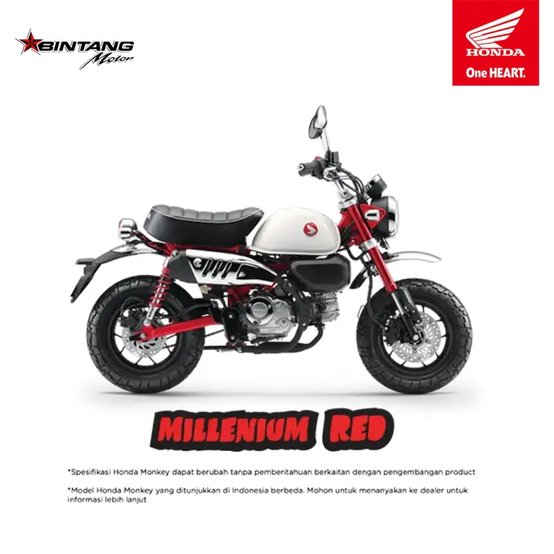 Harga OTR Kredit MONKEY SERIES Millenium Red di Indonesia