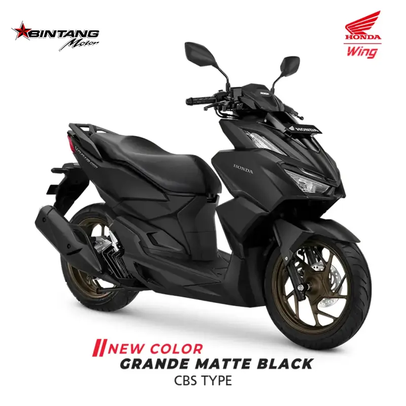 Pilihan Warna Honda VARIO 160 SERIES Grande Matte Black