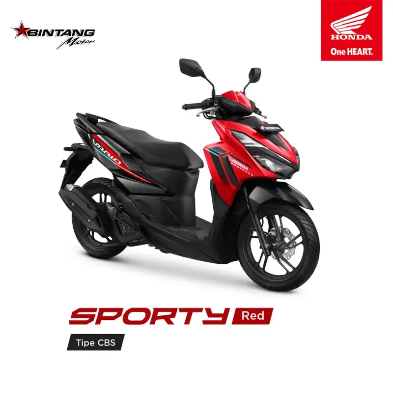 Pilihan Warna Honda VARIO 125 SERIES Sporty Red