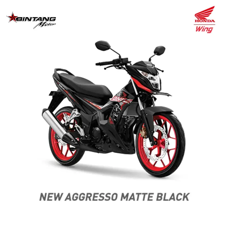 Pilihan Warna Honda SONIC SERIES Aggresso Matte Black
