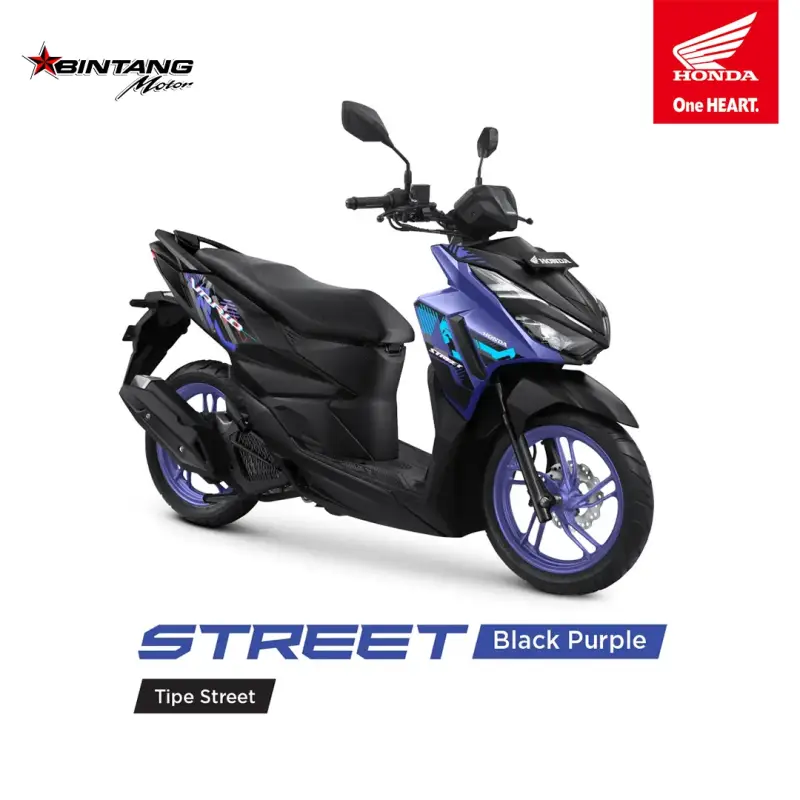 Pilihan Warna Honda VARIO 125 STREET SERIES Street Black Purple