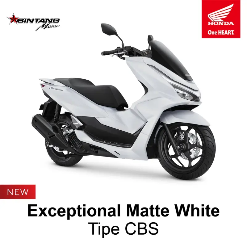 Pilihan Warna Honda PCX 160 SERIES Exceptional Matte White