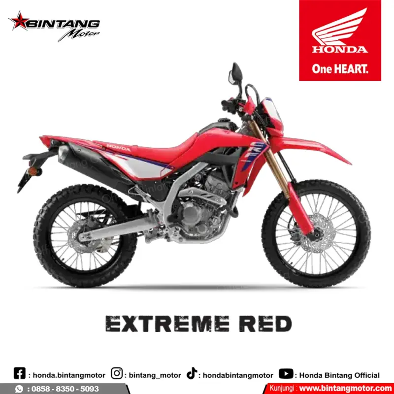 Harga OTR Kredit CRF 250 SERIES Extreme Red di Indonesia