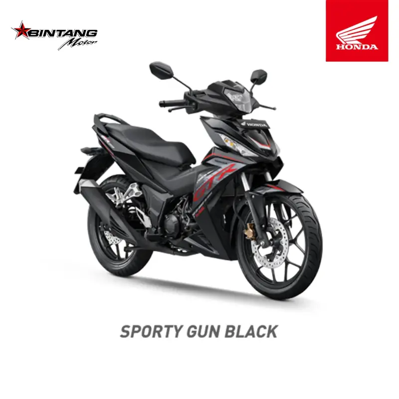 Pilihan Warna Honda SUPRA 150 GTR SERIES Spartan Gun Black