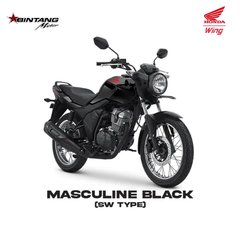 Pilihan Warna Honda CB150 VERZA SERIES Masculine Black
