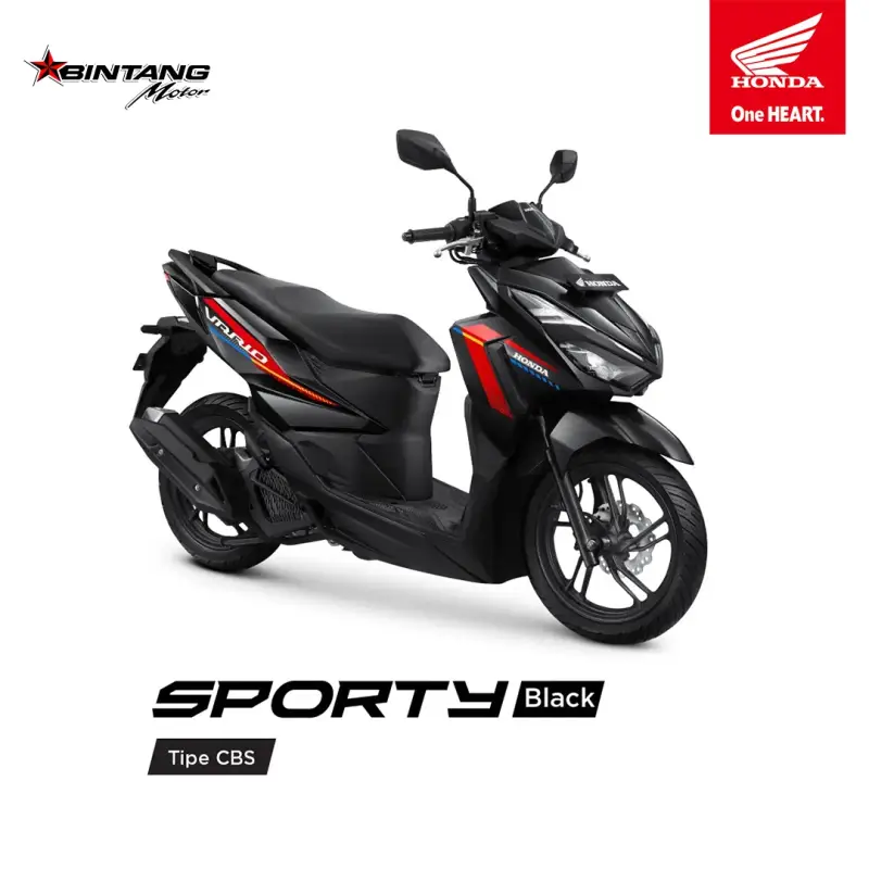 Pilihan Warna Honda VARIO 125 SERIES Sporty Black