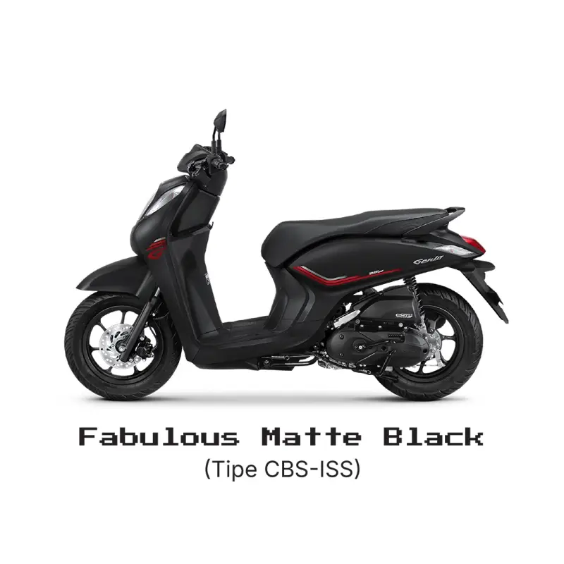 Pilihan Warna Honda GENIO SERIES Fabulous Matte Black