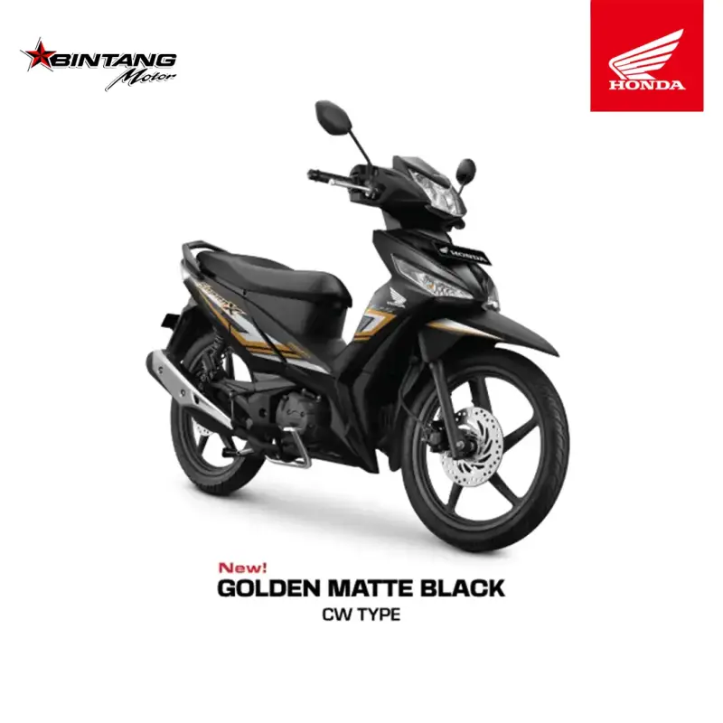 Pilihan Warna Honda SUPRA X 125 SERIES Golden Matte Black