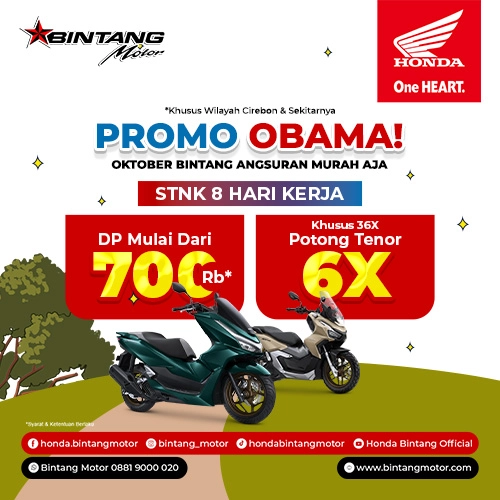 Promo Obama Honda Bintang Motor Cirebon 2026