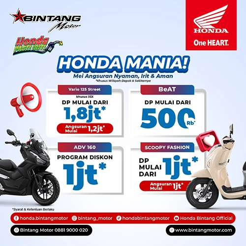 Promo Depok Seru Honda Bintang Motor Mei 2026
