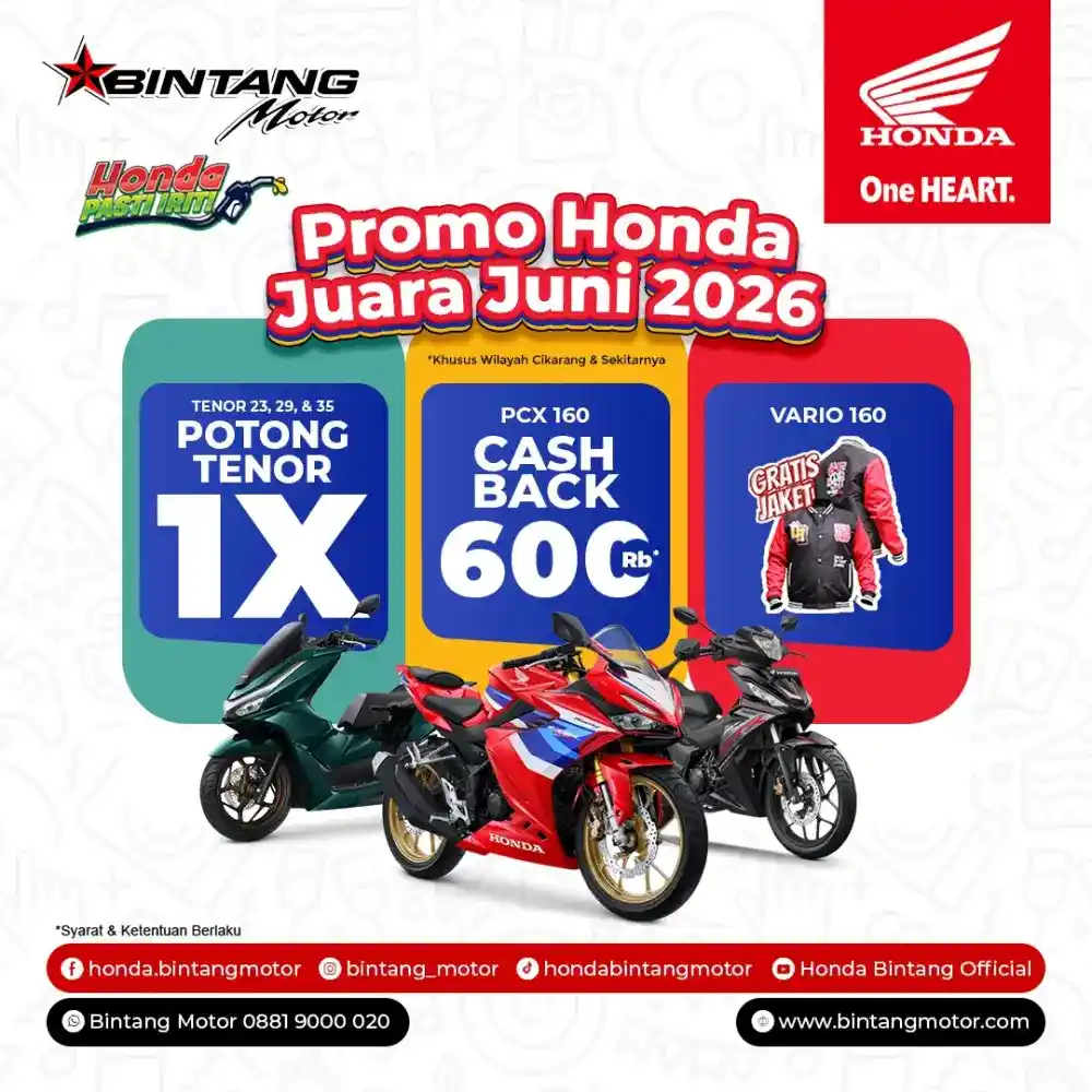 Thumbnail Promo Promo Honda Juara Bintang Motor Cikarang Juni 2026