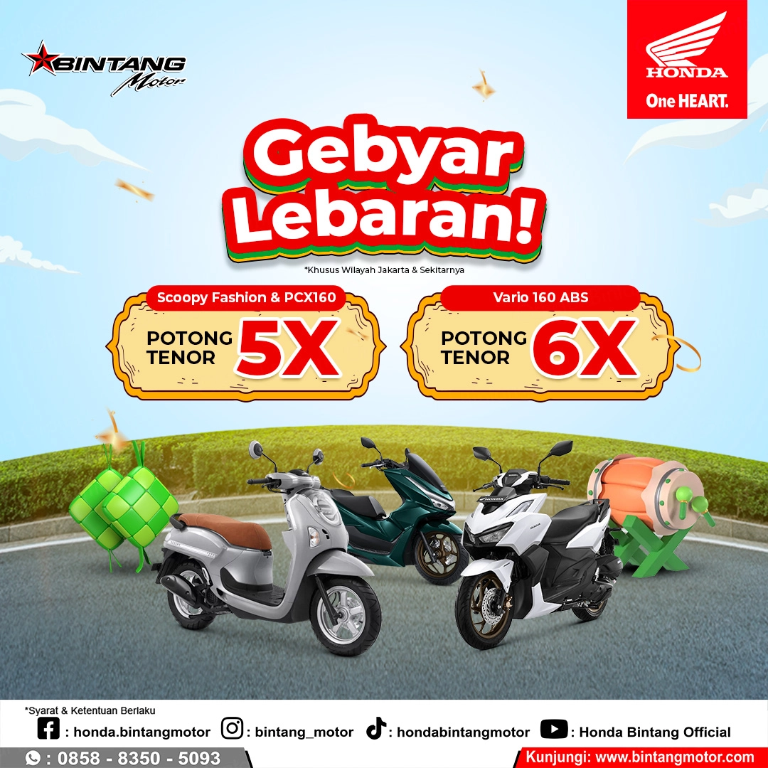 Thumbnail Promo Promo Gebyar Lebaran Honda Bintang Motor Jakarta 2026
