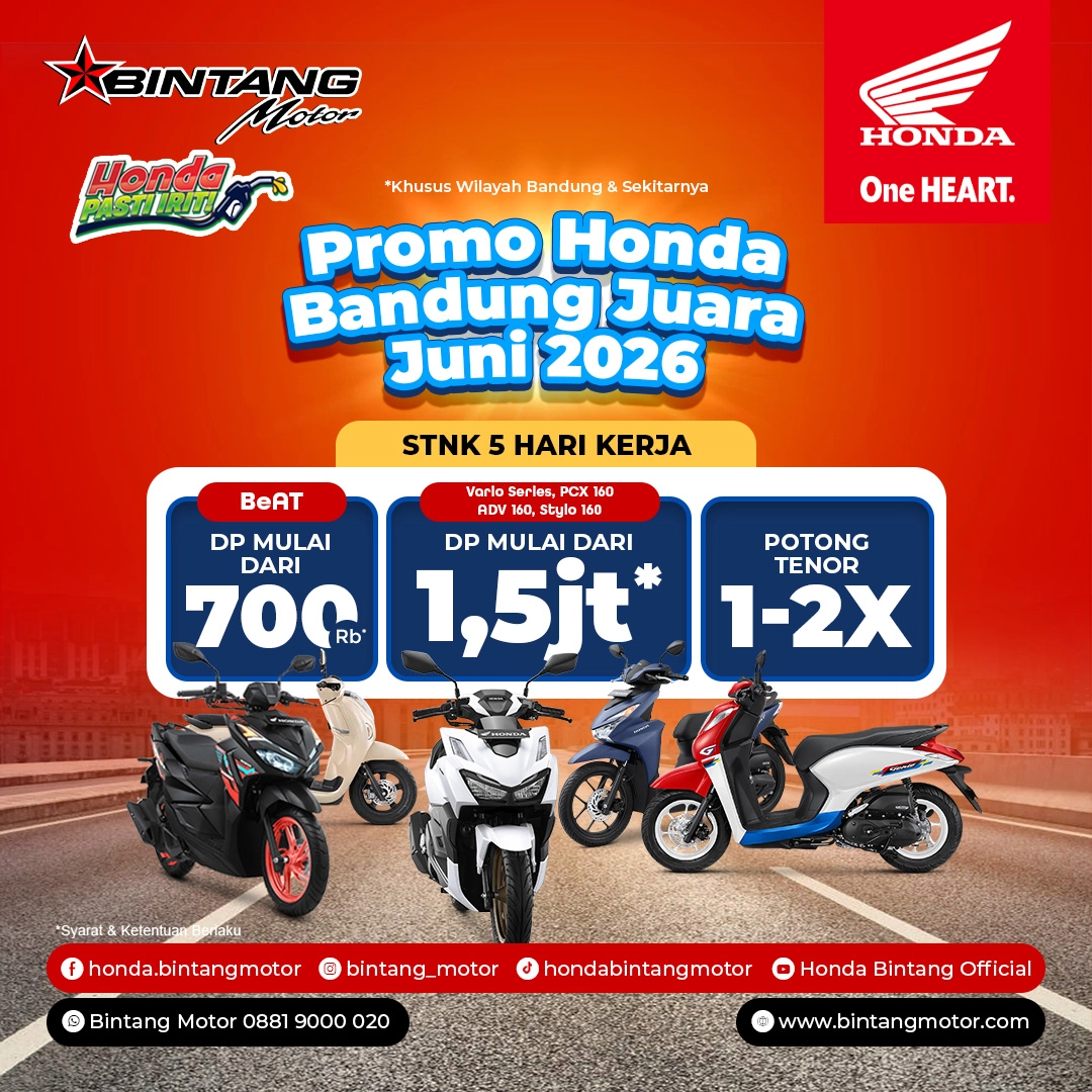 Thumbnail Promo Promo Honda Bandung Juara Juni 2026 Bintang Motor