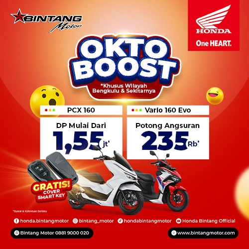 Promo Octoboost Honda Bintang Motor Bengkulu 2026