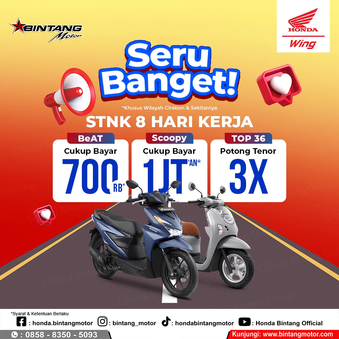 Promo Seru Banget Honda Bintang Motor Cirebon 2026
