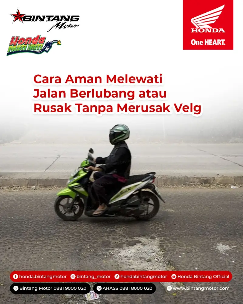 Thumbnail: Cara Aman Melewati Jalan Berlubang atau Rusak Tanpa Merusak Velg