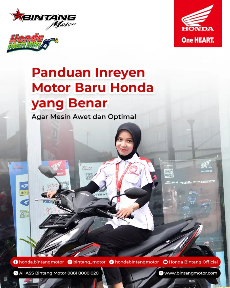 Thumbnail: Panduan Inreyen Motor Baru Honda yang Benar Agar Mesin Awet dan Optimal