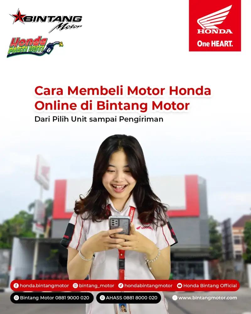 Cara Membeli Motor Honda Online di Bintang Motor: Dari Pilih Unit sampai Pengiriman