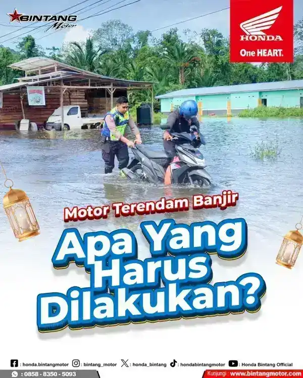 Motor Terendam Banjir? Jangan Panik, Lakukan Langkah Darurat Ini Segera!