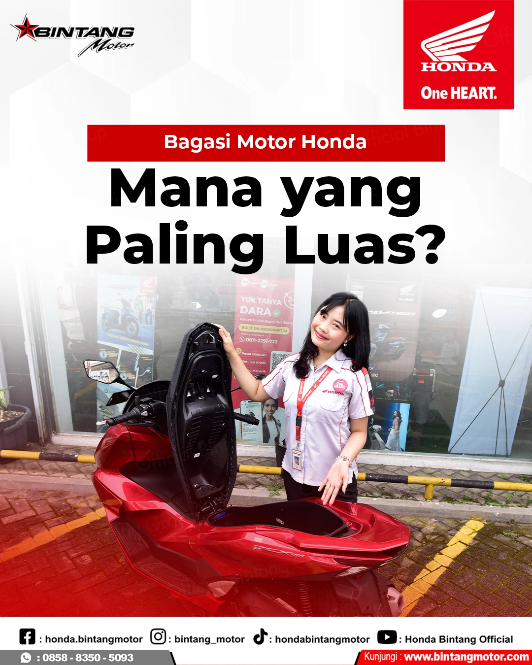 Bagasi Motor Honda Mana yang Lebih Luas? Temukan Jawabannya Bersama Tim Ahli Kami!