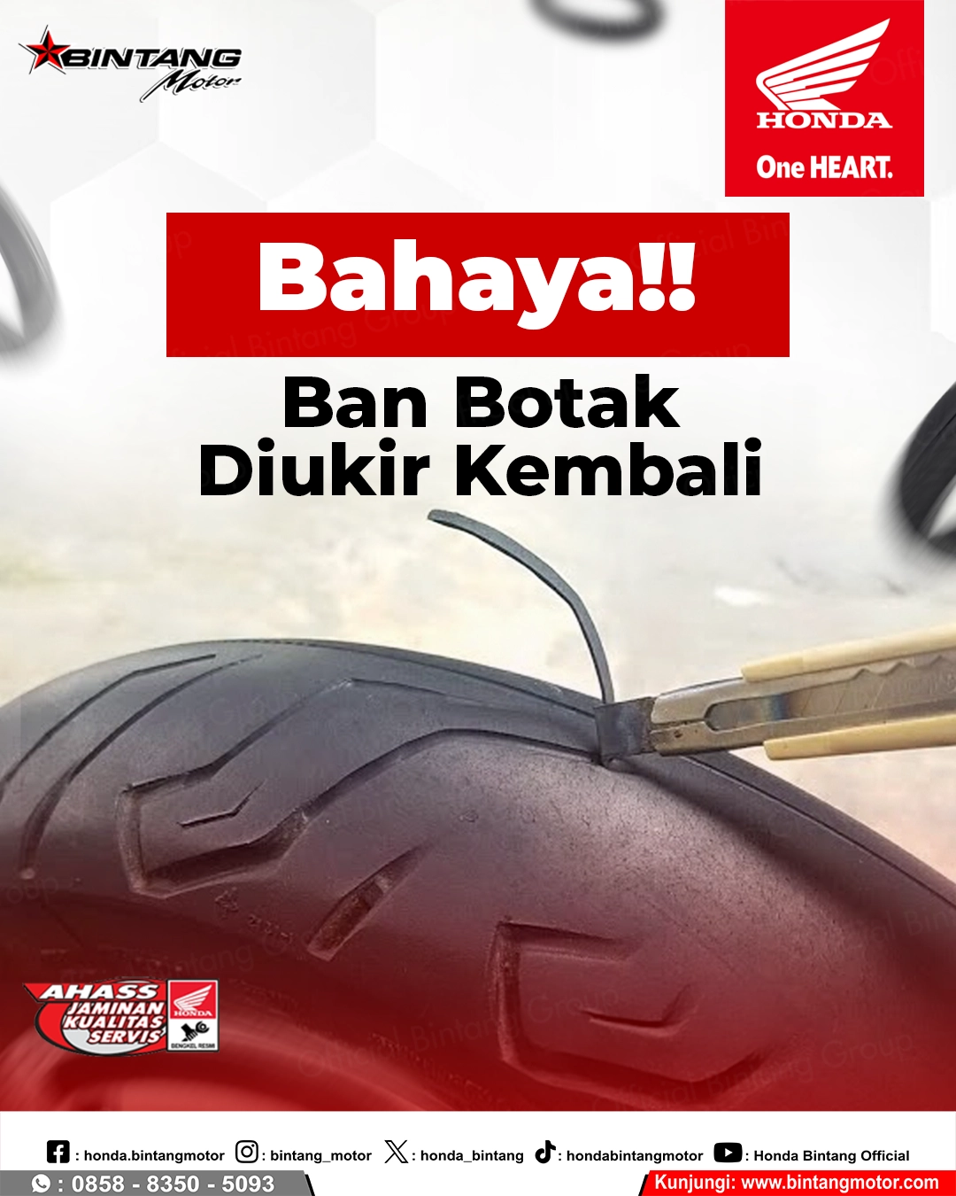 Bahaya Ban Botak Diukir Kembali: Mengapa Ban "Suntikan" Adalah Ancaman Nyawa di Jalan Raya