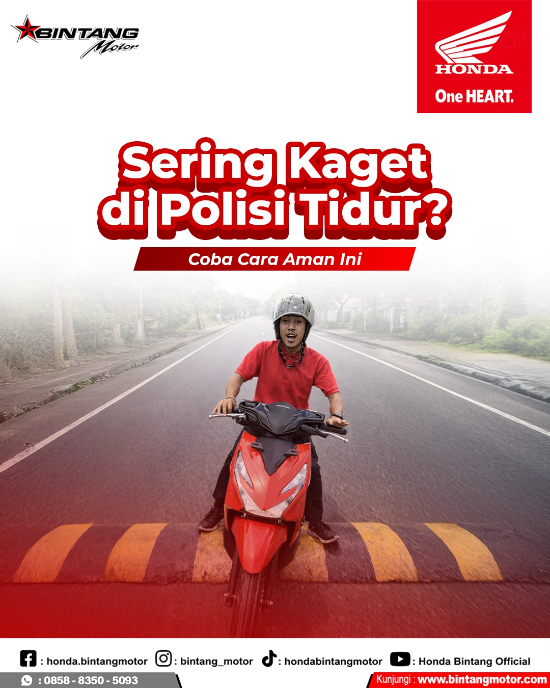 Cara Aman Melewati Polisi Tidur Tinggi: Tips Menjaga Kaki-Kaki Motor Honda Tetap Prima