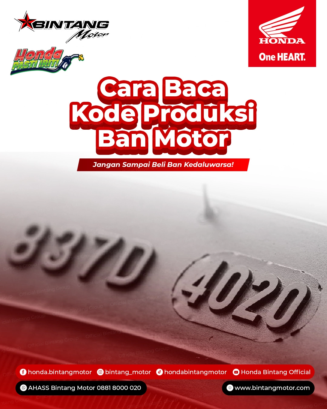 Cara Baca Kode Produksi Ban Motor: Panduan Aman dari Tim Ahli Bintang Motor