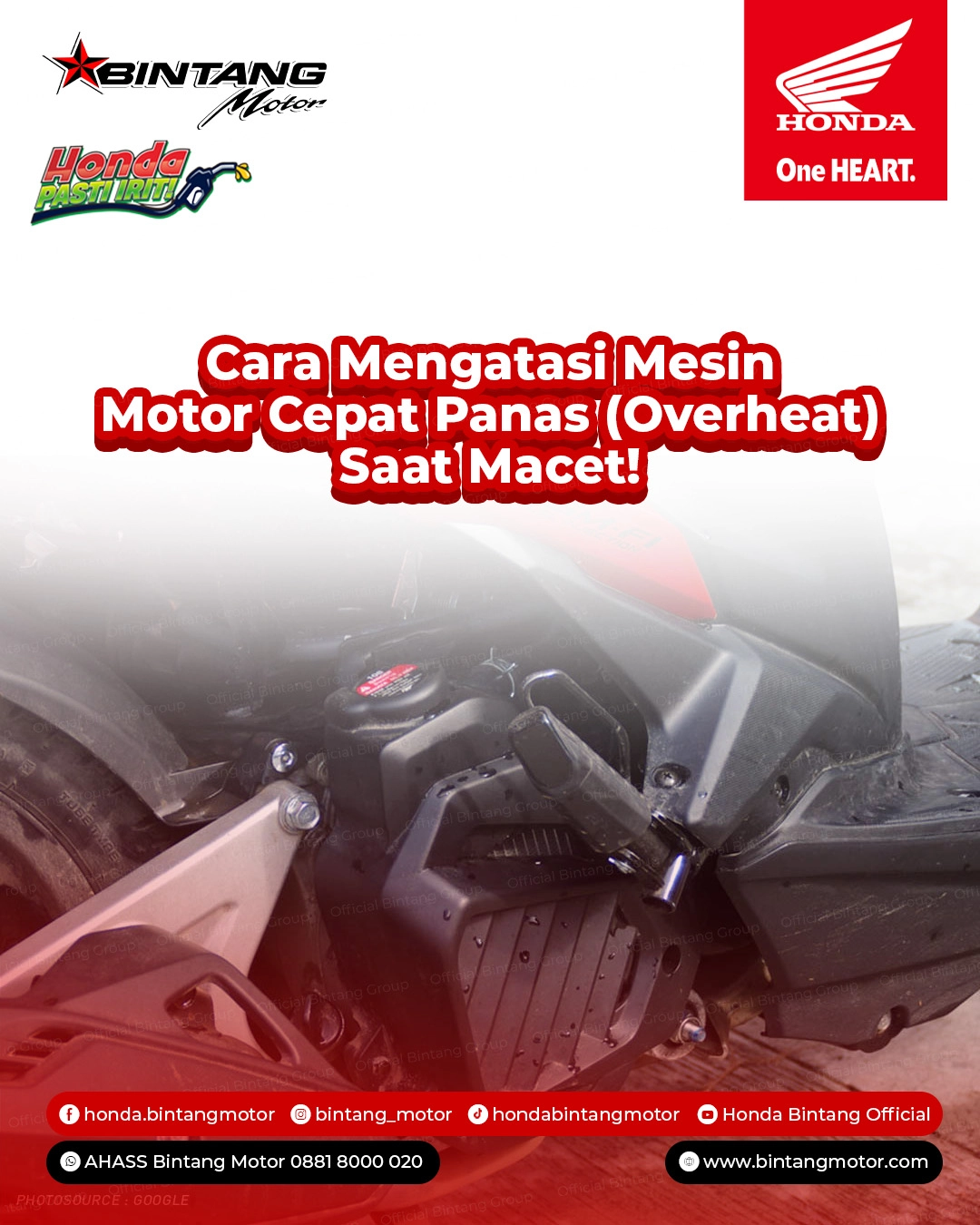 Cara Mengatasi Mesin Motor Cepat Panas (Overheat) Saat Macet! Solusi Akurat dari Tim Ahli Bintang Motor