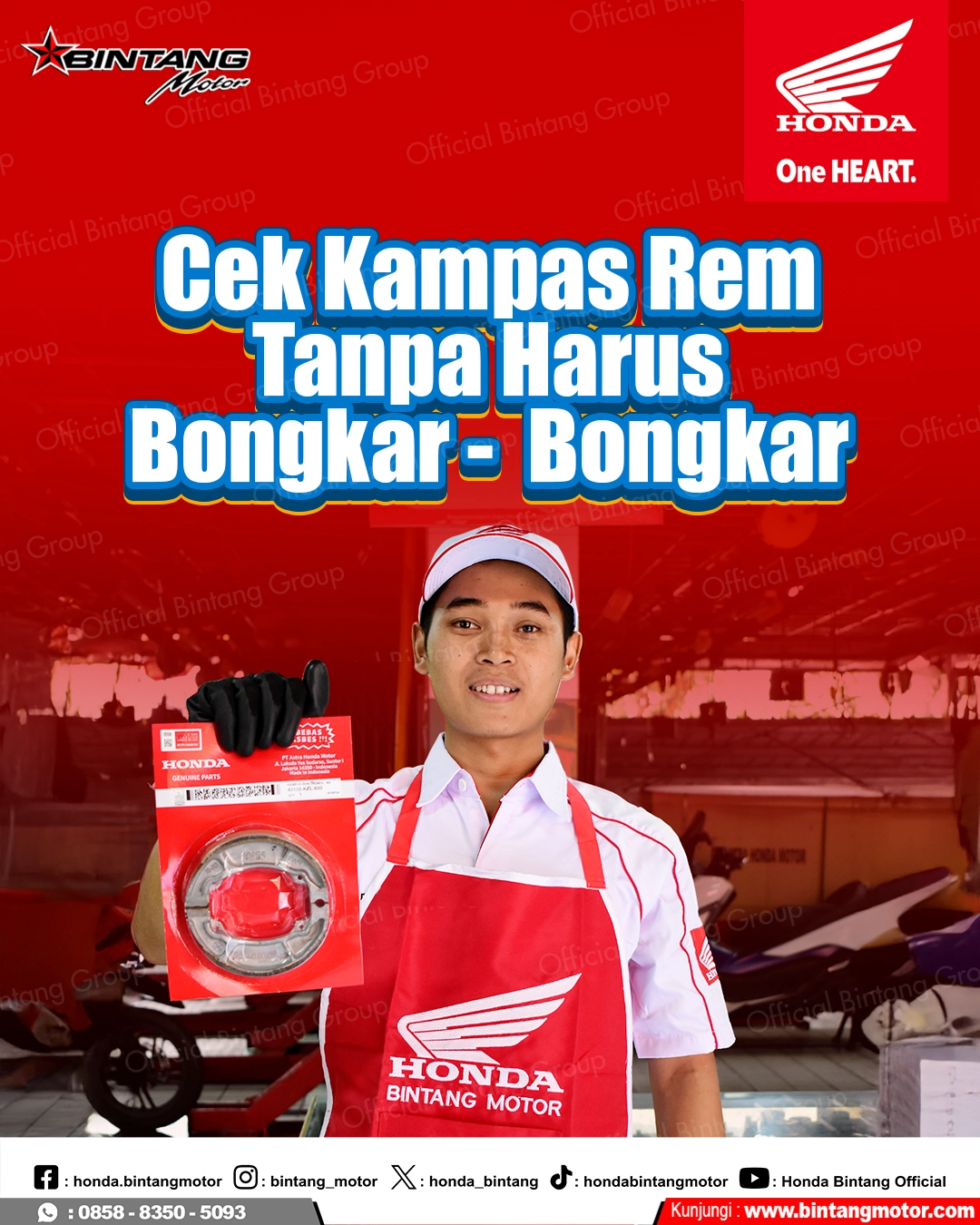 Cek Kampas Rem Tanpa Harus Bongkar Panduan Mudah Menjaga Keselamatan Motor Honda