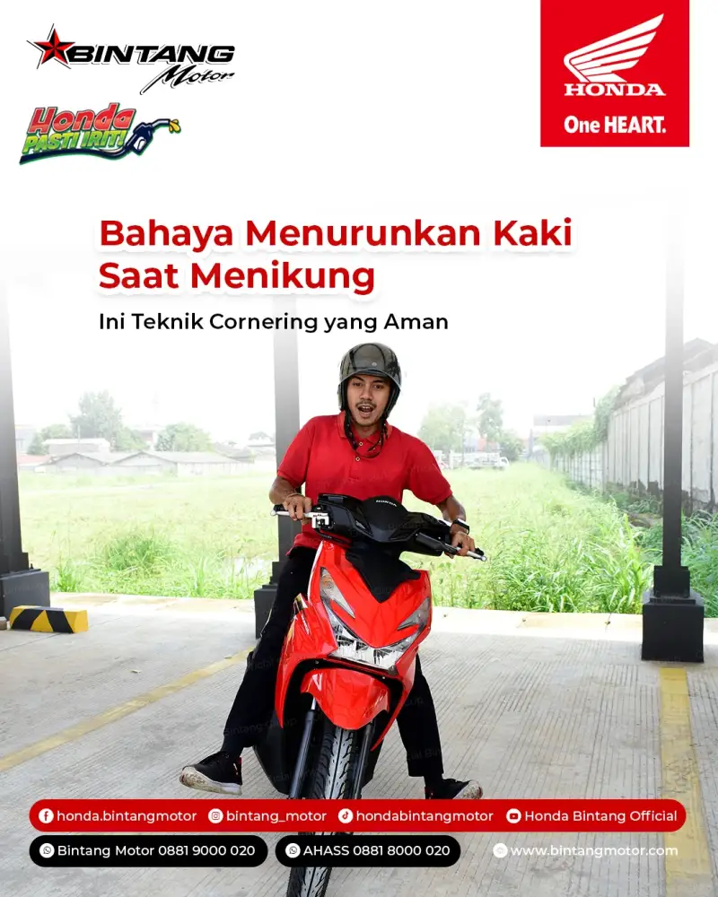 Thumbnail: Bahaya Menurunkan Kaki saat Menikung! Ini Teknik Cornering yang Aman