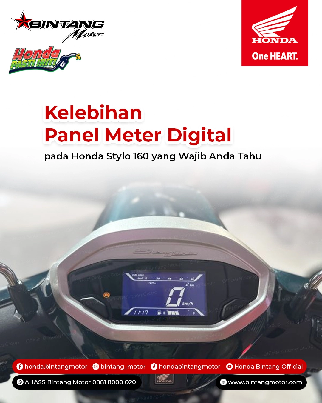 Kelebihan Panel Meter Digital pada Honda Stylo 160 yang Wajib Anda Tahu