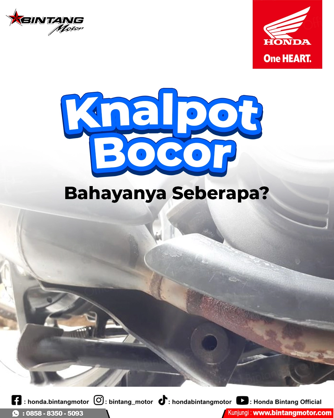 Knalpot Bocor, Bahayanya Seberapa? Pahami Risikonya Sebelum Terlambat