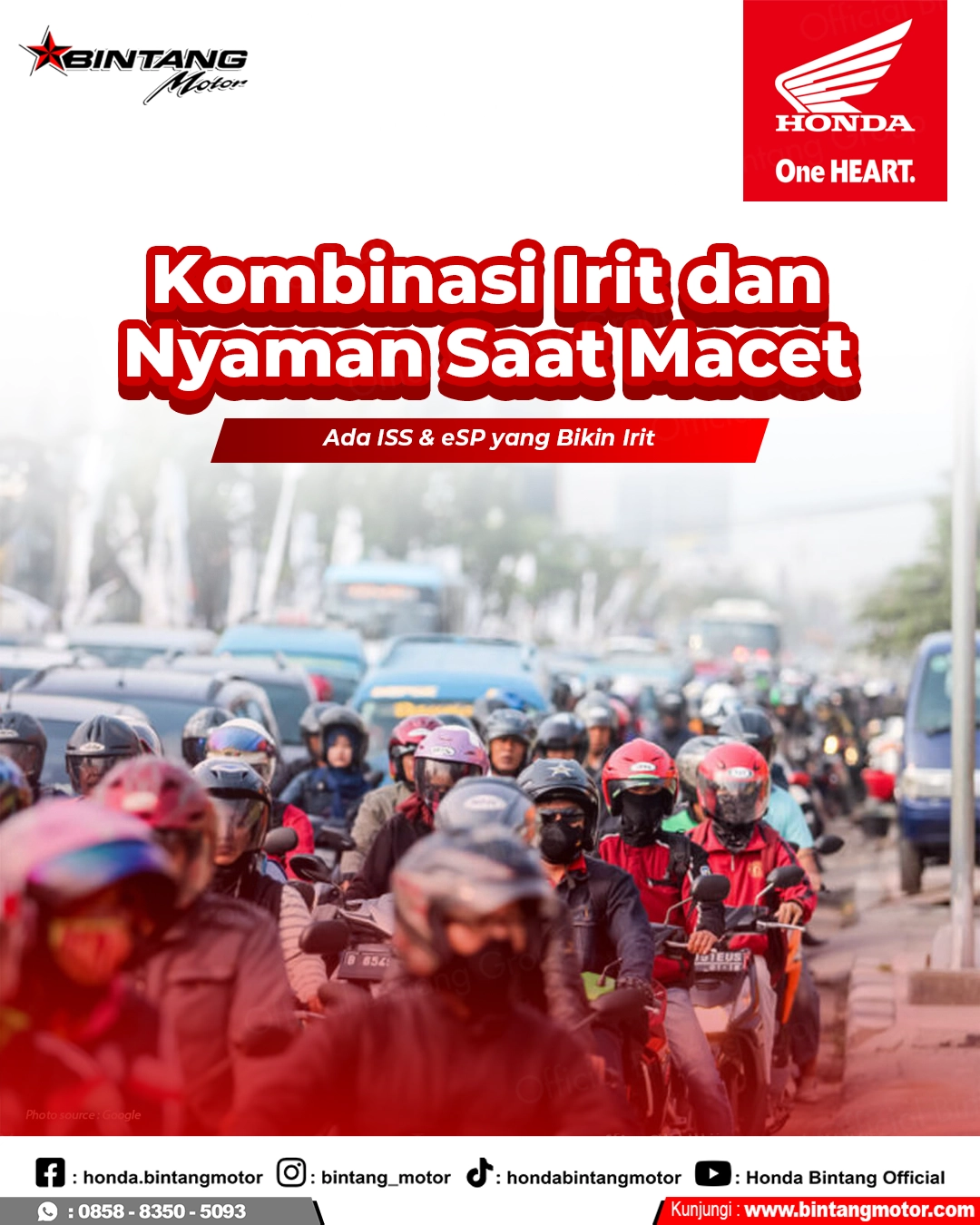 Kombinasi Irit dan Nyaman Saat Macet Rahasia Efisiensi Motor Honda dengan Teknologi ISS & eSP