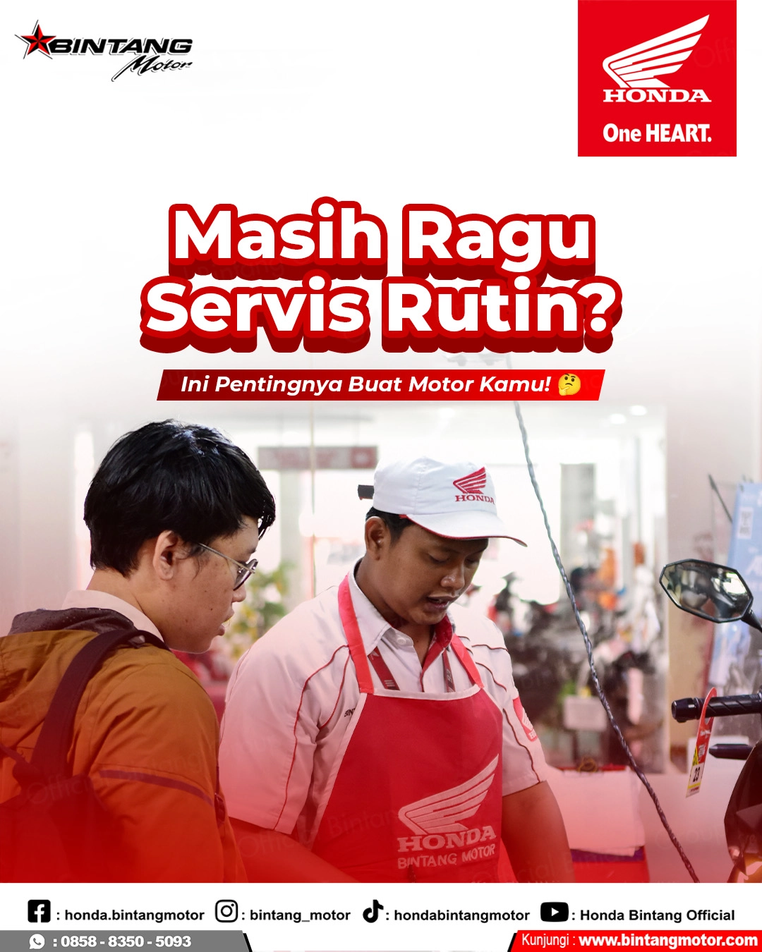 Masih Ragu Servis Rutin? Inilah Alasan Mengapa Perawatan Berkala Sangat Penting Bagi Motor Honda Anda