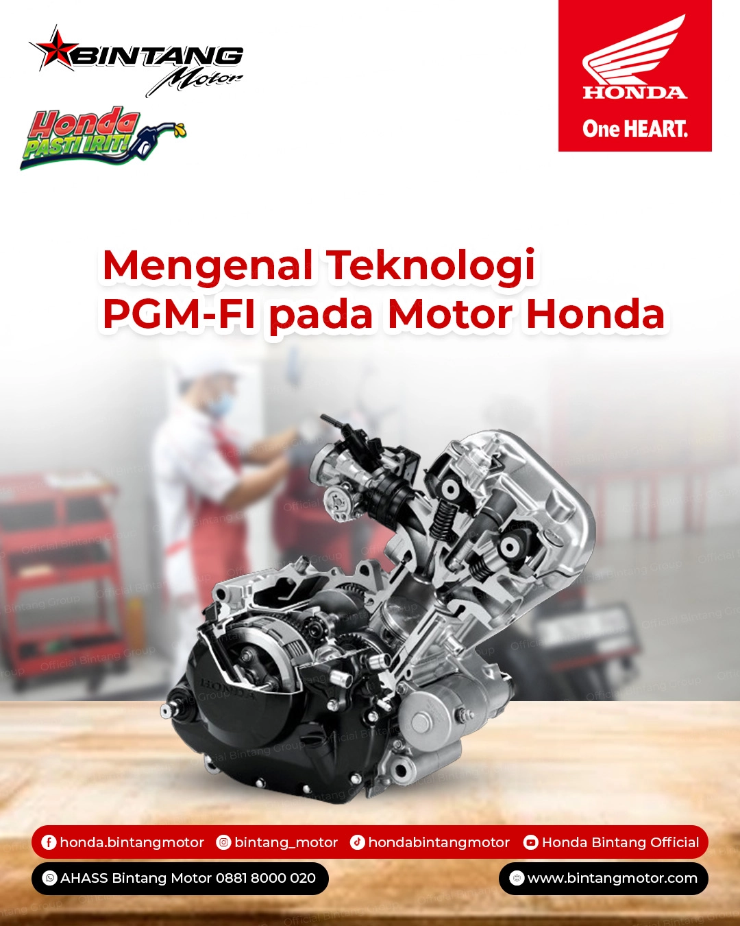 Mengenal Teknologi PGM-FI Honda yang Bikin Motor Makin Efisien