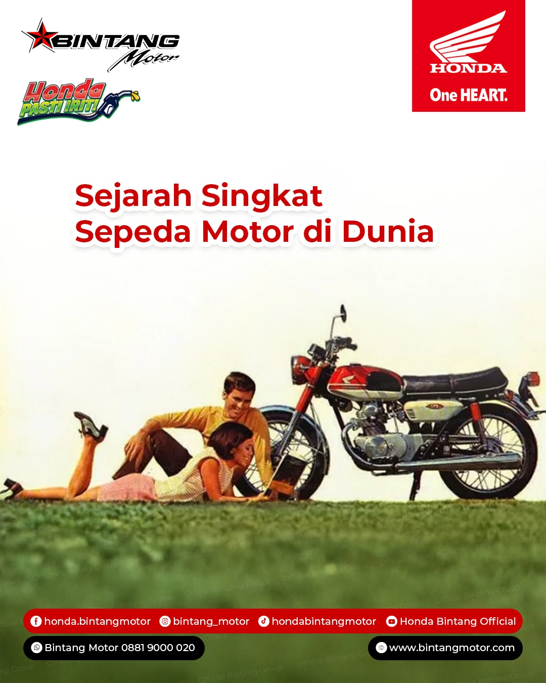 Menilik Sejarah Sepeda Motor Dunia Hingga Era Honda Pasti Irit