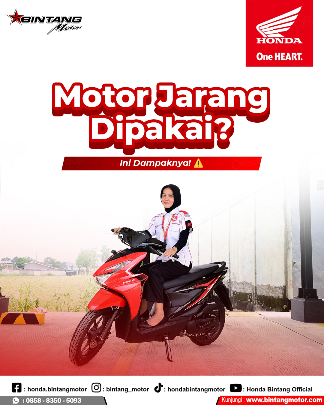 Motor Jarang Dipakai? Waspadai Dampak Negatif yang Mengintai Kendaraan Anda