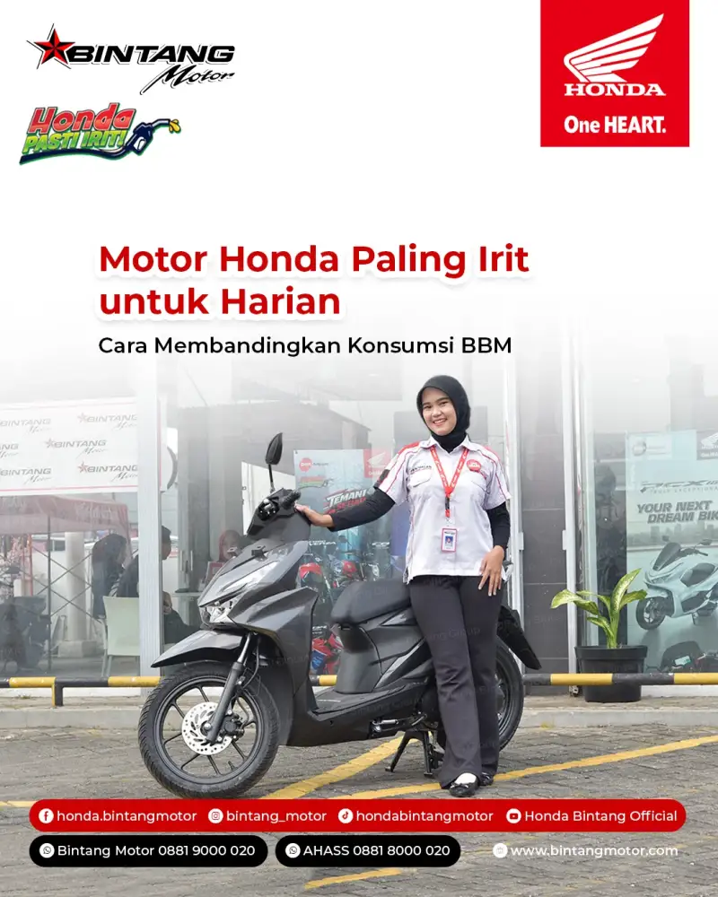 Motor Honda Paling Irit untuk Harian: Cara Membandingkan Konsumsi BBM
