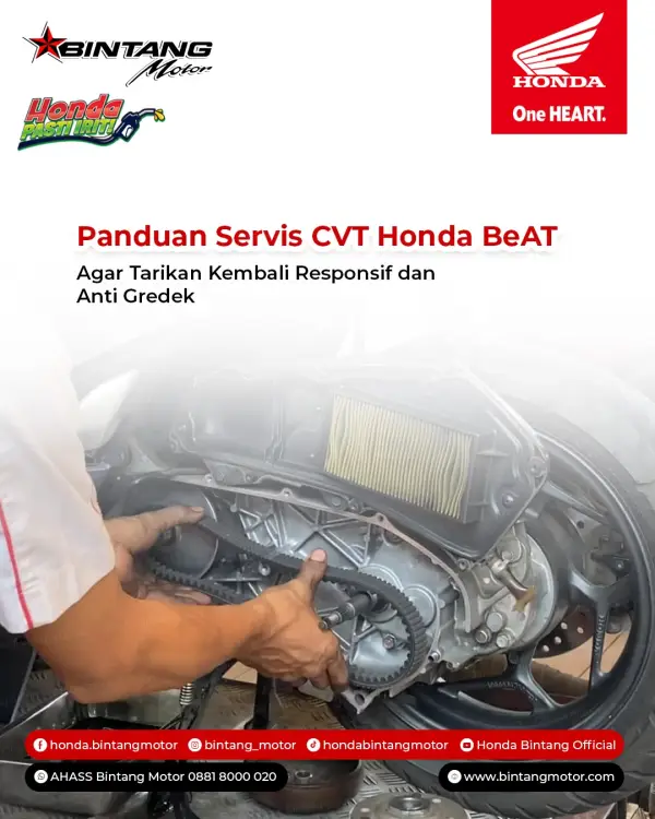 Thumbnail: Panduan Servis CVT Honda BeAT Agar Tarikan Kembali Responsif dan Anti Gredek