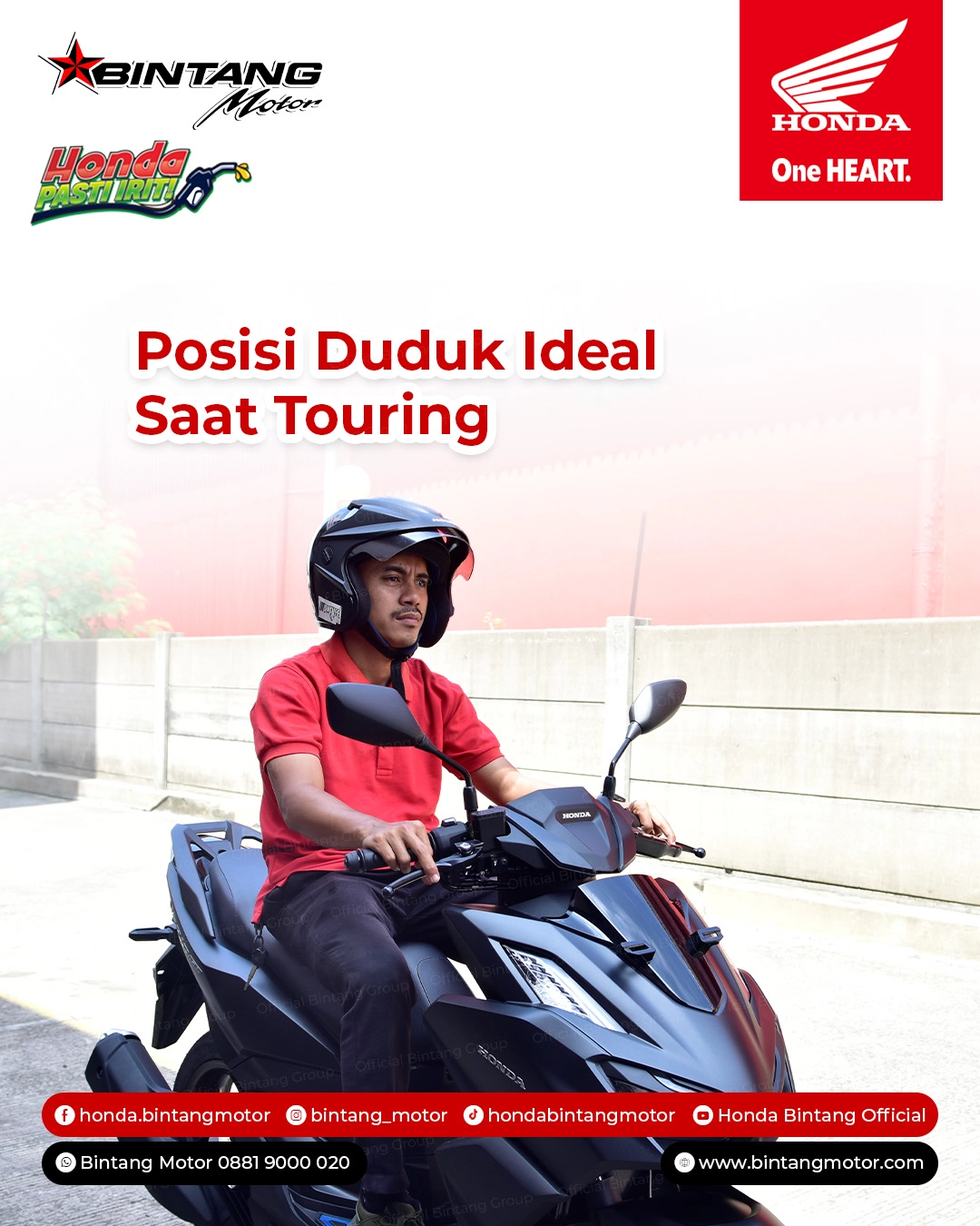 Posisi Duduk Ideal Saat Touring Agar Perjalanan Tetap Nyaman