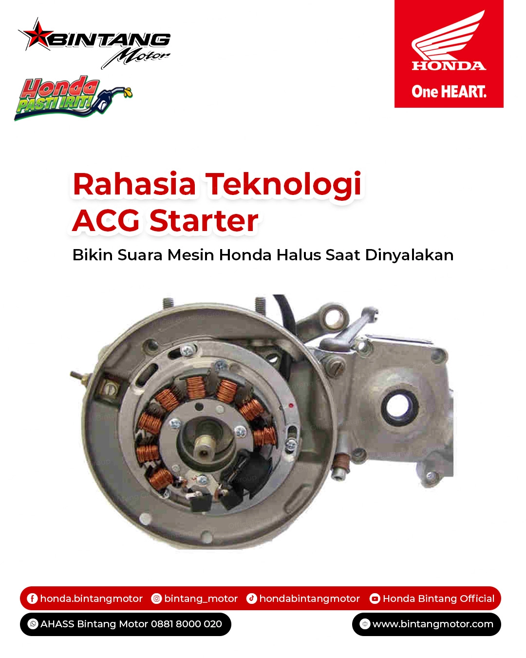 Rahasia Teknologi ACG Starter Bikin Suara Halus Saat Mesin Dinyalakan