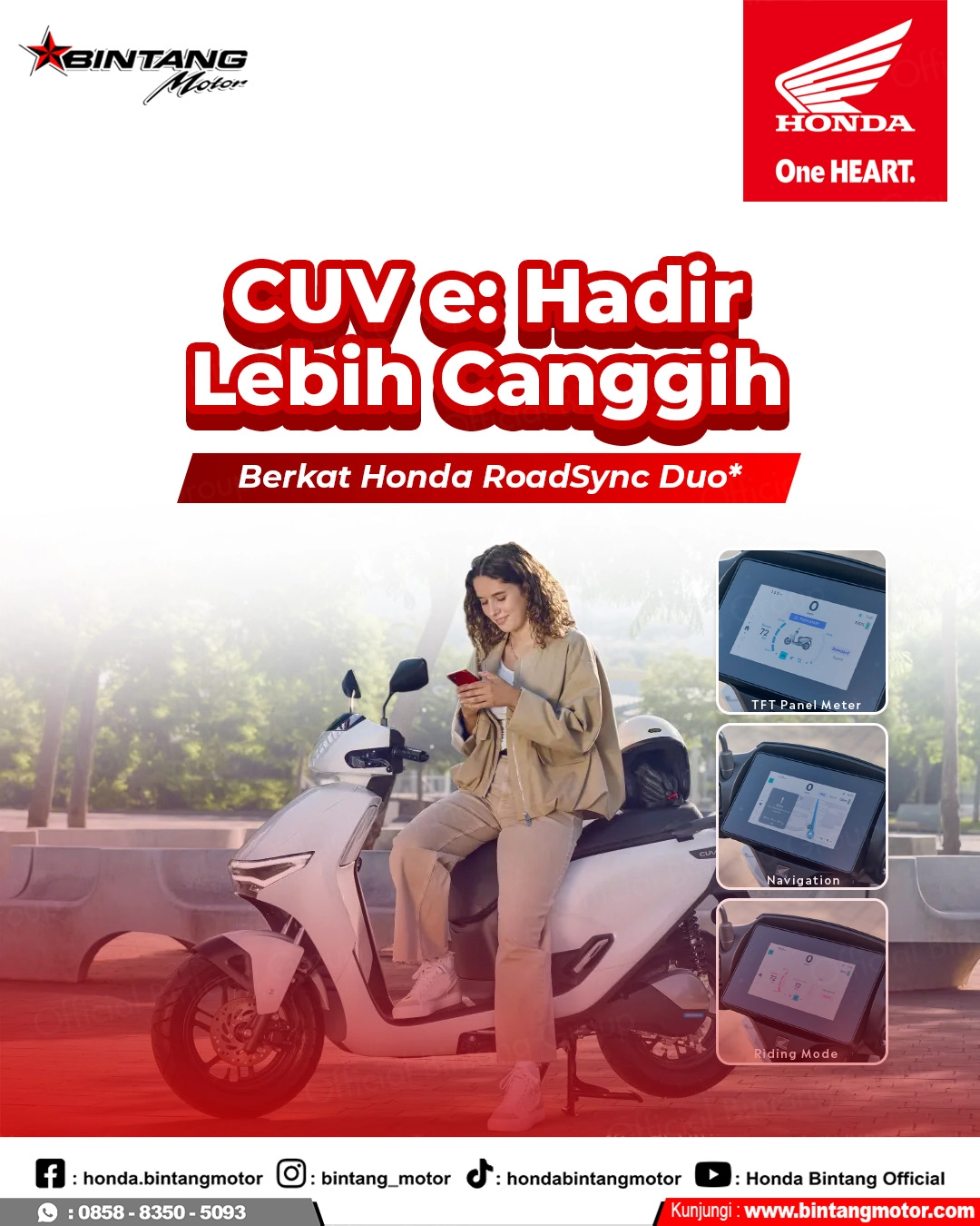 Revolusi Motor Listrik: Honda CUV e: Hadir Lebih Canggih dengan Teknologi RoadSync Duo